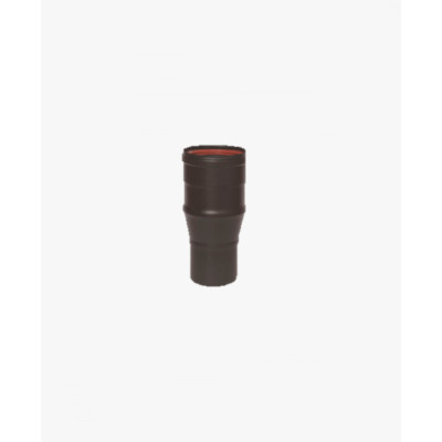 Adaptador Pellet Ø 80 mm Simple Pared Vitrificado Negro Mate