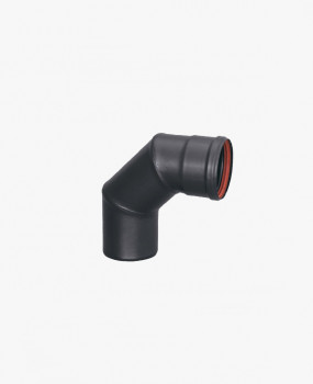 Codo para Estufa de Pellet Ø 100 mm Simple Pared | La Boutique del Fuego