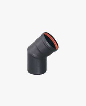 Codo para Estufa de Pellet Ø 100 mm Simple Pared | La Boutique del Fuego
