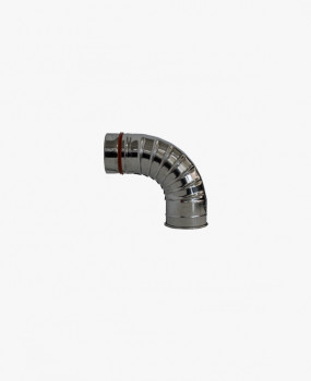 Codo para Estufa de Pellet Ø 100 mm Simple Pared | La Boutique del Fuego